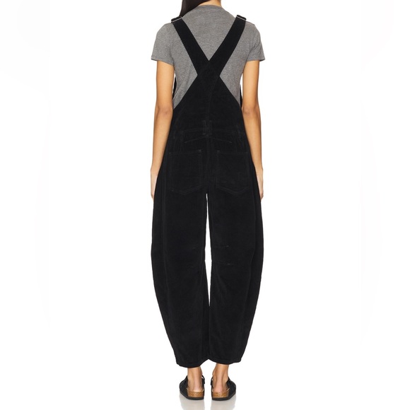 Free People x We The Free Good Luck Cord Overall in Black - Picture 4 of 15